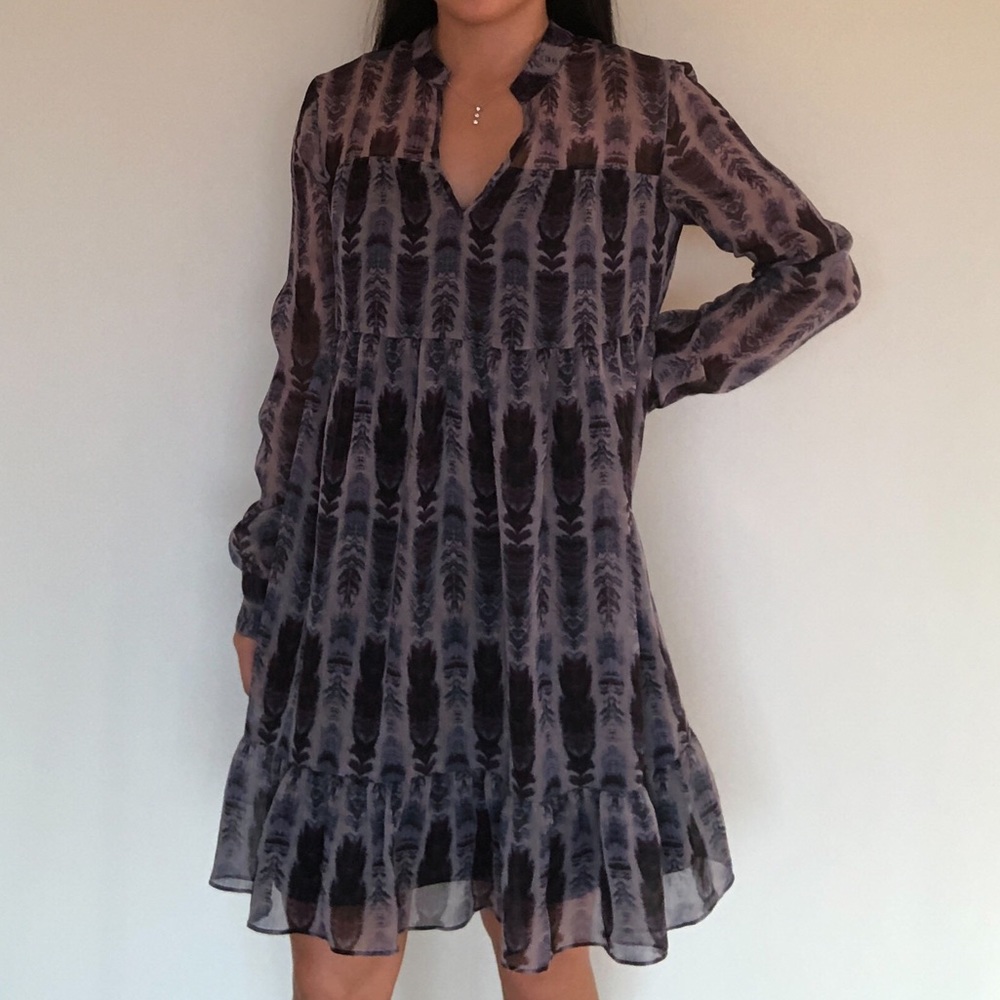 Purple Long Sleeve BCBG Generation Dress